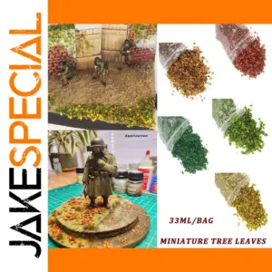 Miniature Leaves Set for Dioramas and Scenery