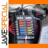 Vehicle Fuse Box 6/12 Circuits Waterproof Durable