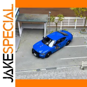 Vibrant Blue Police Charger MSP Diecast Model