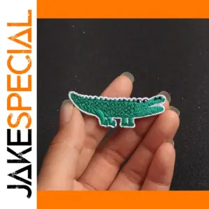 Set of 5 Cartoon Crocodile Iron-On Patches