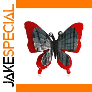 Dark Style Acrylic Butterfly Brooch for Unisex Wear