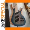 Handcrafted 7-String Electric Guitar with Flamed Map