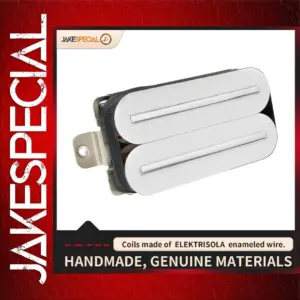 White Dual Blade Humbucker Pickup for Electric Guitars