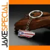 Enamel Puerto Rico Flag Keychain Stainless Steel