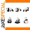 Set of 12 PVC Pandas for HO Scale Layout