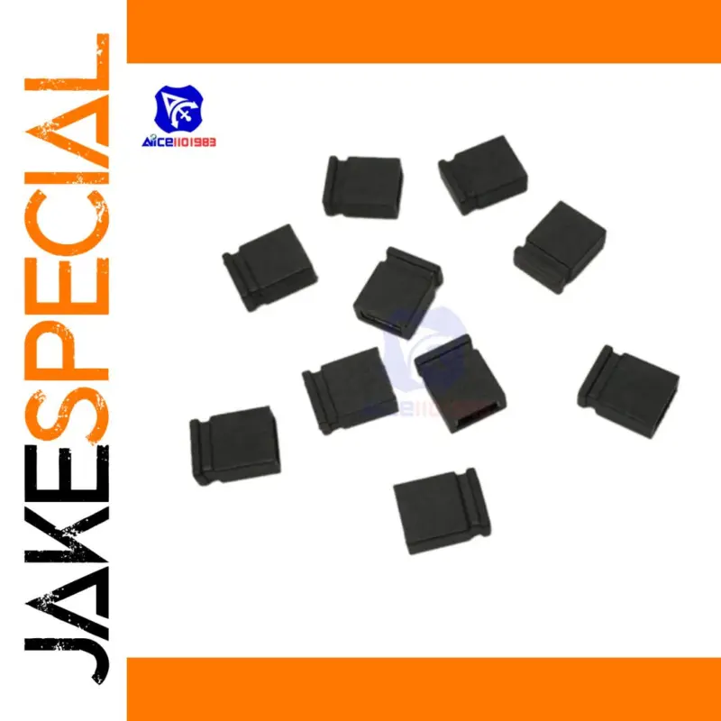 Enhance Your Electronics Projects with the Black 2.54mm Pitch Jumper Caps Set 1 a16311b1e4984103b15c768b product image