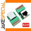 RJ45 Network Port Terminal Block with Grounding