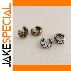 Vintage Geometric Hoop Earrings for Women