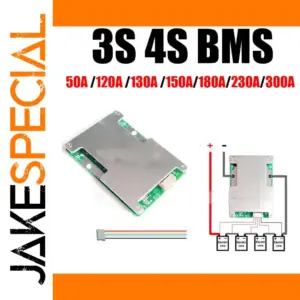 3S/4S Lithium BMS 300A for Battery Safety