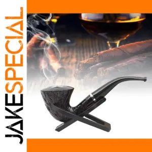 Wheat Cone Resin Curved Tobacco Pipe