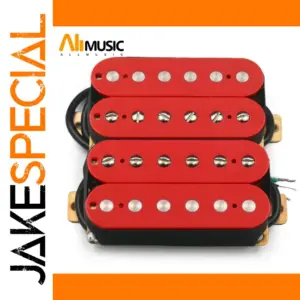 Red Double Coil Humbucker Pickup Set