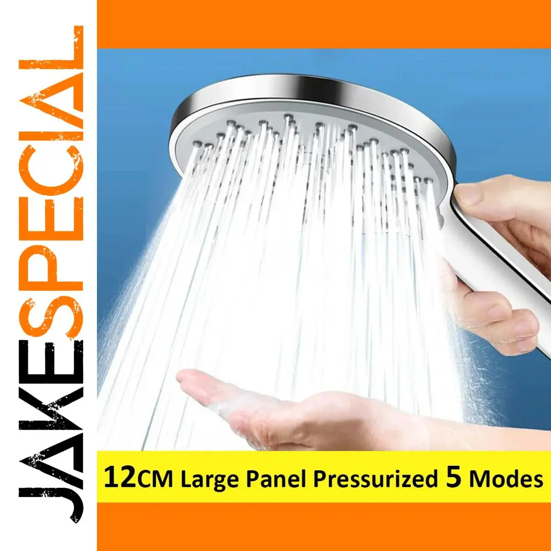 High-Pressure 12cm Shower Head with 5 Modes 1 High-Pressure 12cm Shower Head with 5 Modes