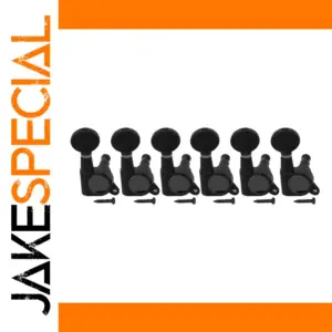 Black Guitar Tuning Peg Set for Right-Handed Guitars