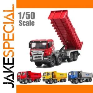 Red 1/50 Scale Heavy Dumper Model