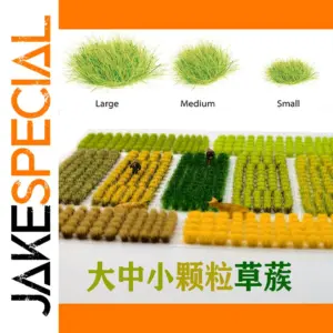 Realistic Static Grass Tufts for Dioramas