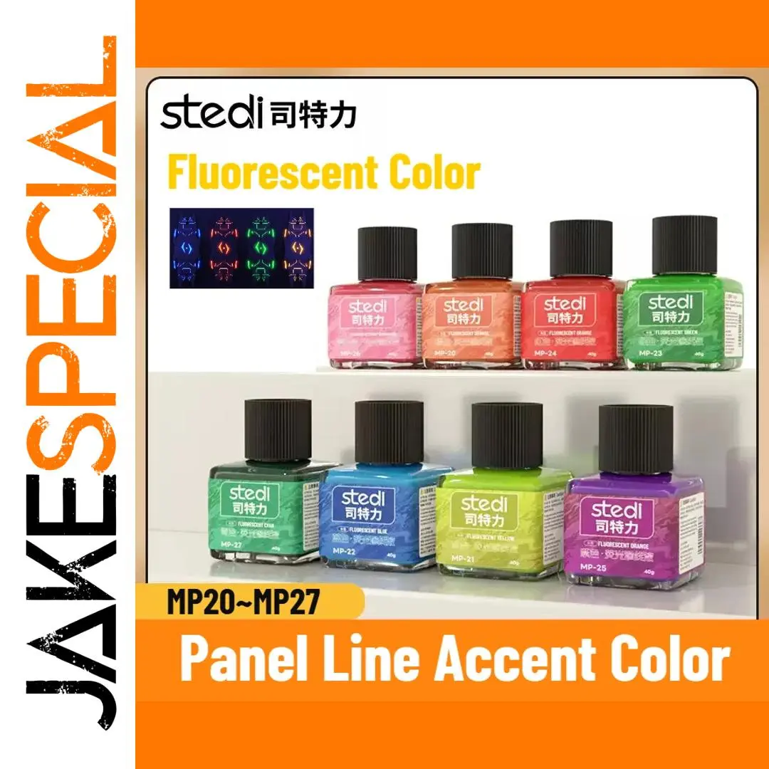 Vivid Fluorescent Panel Liner Paint 40g Set 1 Vivid Fluorescent Panel Liner Paint 40g Set