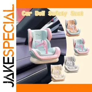 Miniature Dolls Car Seat in Pastel Colors