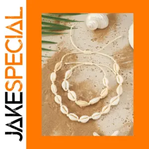Beach Shell Jewelry Set W0258 with Cowrie Shells