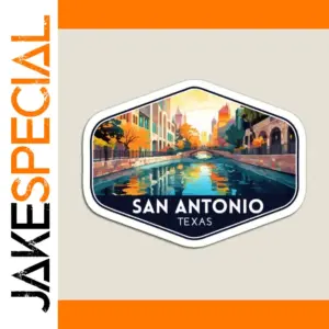 San Antonio Texas Cityscape Magnet in Three Sizes