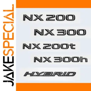 3D Glossy Black ABS Emblems for Lexus Models