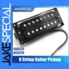Black 8-String Humbucker Pickup for LP Guitars