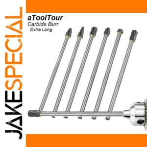 Six-Piece Tungsten Carbide Rotary Burr Set