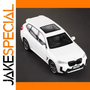 White Diecast SUV Model with Light & Sound Functions