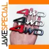 4WD Metal Badge for Cars 12.7cm x 3.2cm