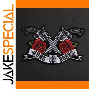 Punk-Style Rose Patches Set of 5