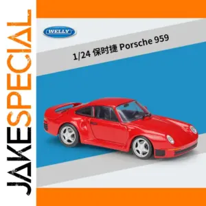 Red 1:24 Porsche 959 Diecast Model