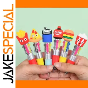 Set of 6 Cute Cartoon Fast-Food Pens