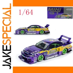 Vibrant Nissan Silvia S15 LB-Silhouette 1:64 Model