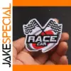 Set of 5 Race Car Flag Iron-On Patches