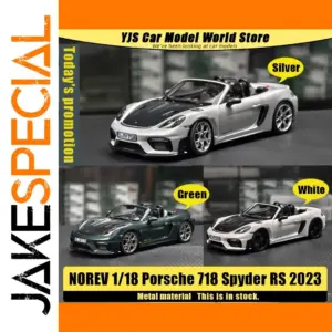 Detailed 1:18 Porsche 718 Spyder RS Model