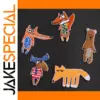 Cartoon Animal Iron-On Patches Set of Five