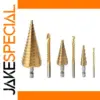 Titanium-Coated Drill Bit Set (6 pcs)