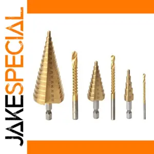 Titanium-Coated Drill Bit Set (6 pcs)