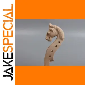 Hand-Carved Horse Violin Neck for 4/4 Full-Size Violins