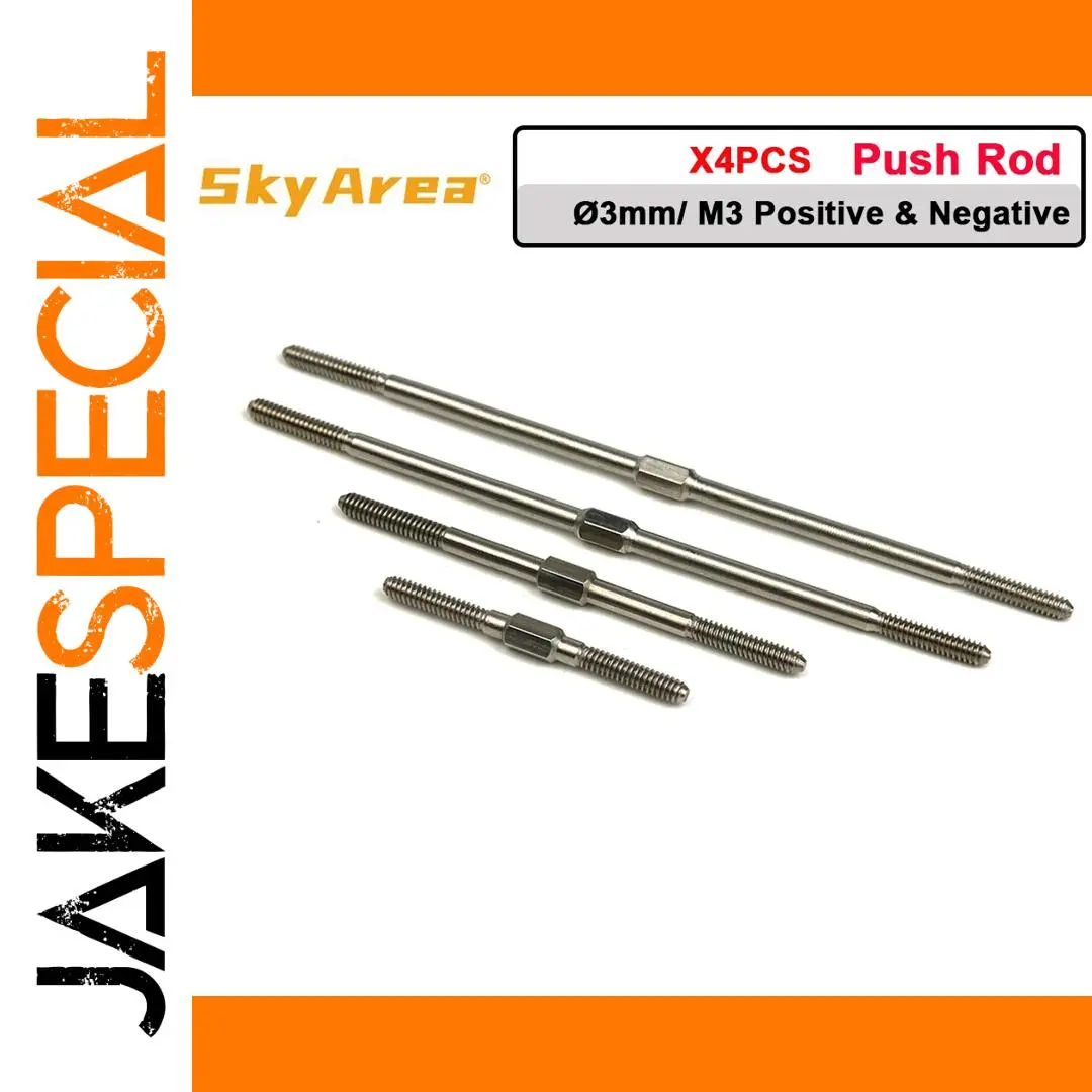 Stainless Steel RC Push Rod Set 4 pcs 1 Stainless Steel RC Push Rod Set 4 pcs