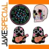 Personalized Colored Skull Brooch with Colorful Tears