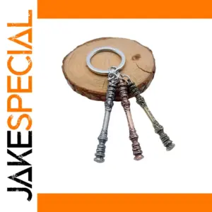 Bold Spike Keychain in Antique Finish