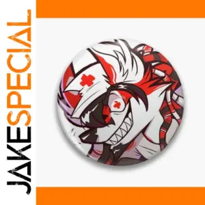 Vibrant Cartoon Fox Brooch in Multiple Sizes