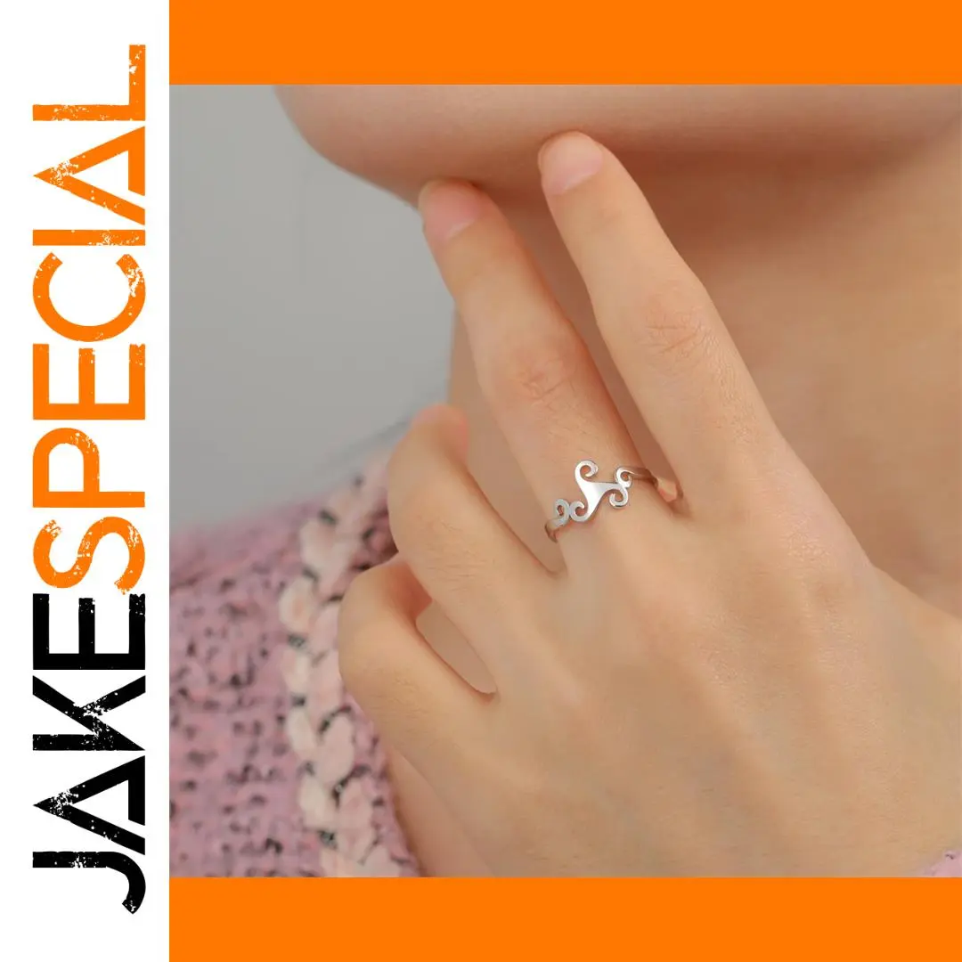 Stainless Steel Unisex Triskele Ring 1 Stainless Steel Unisex Triskele Ring