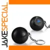 Sleek Black Zinc Alloy Keychain for Men