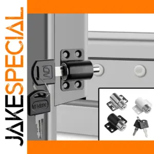 Aluminum Alloy Sliding Door Lock in Matte Finish