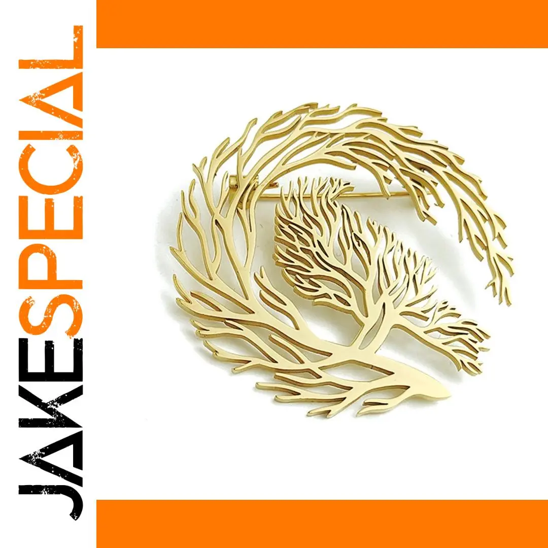 Elegant Tree Pattern Alloy Brooch for Women 1 Elegant Tree Pattern Alloy Brooch for Women