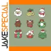 Festive Cartoon Holiday Brooch in Multiple Colors