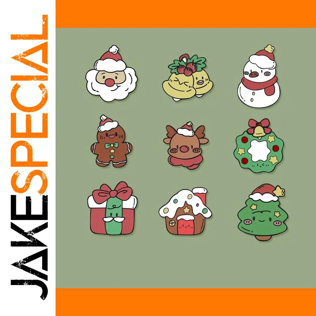 Festive Cartoon Holiday Brooch in Multiple Colors 1 Festive Cartoon Holiday Brooch in Multiple Colors