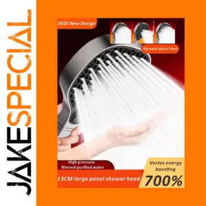 130mm Modern Panel Shower Head with Multiple Modes