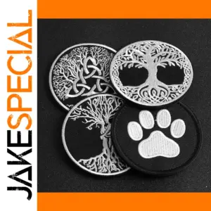 Tree of Life Round Emblem Iron-On Patch